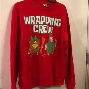 SpongeBob Squarepants Red 'Wrapping Crew' Graphic Crewneck